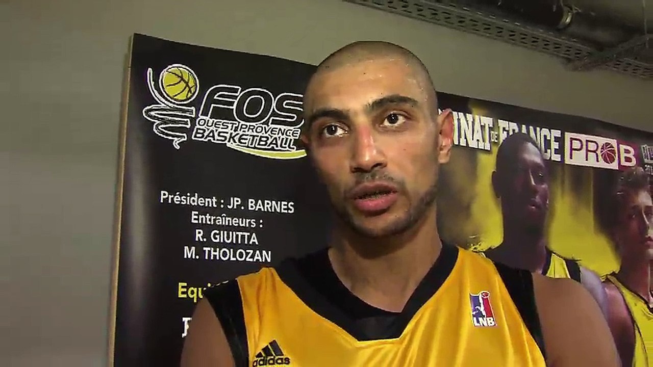 Karim ATAMNA après le match Fos Ouest Provence Basket - Aix-Maurienne