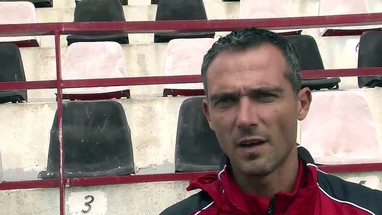 L'entraineur sang et or jérôme Erceau avant la...