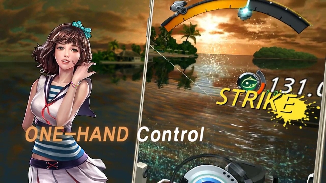 Boss at Caribbean Sea _ Fishing Hook (Kail Pancing)_ Android Game [HD]