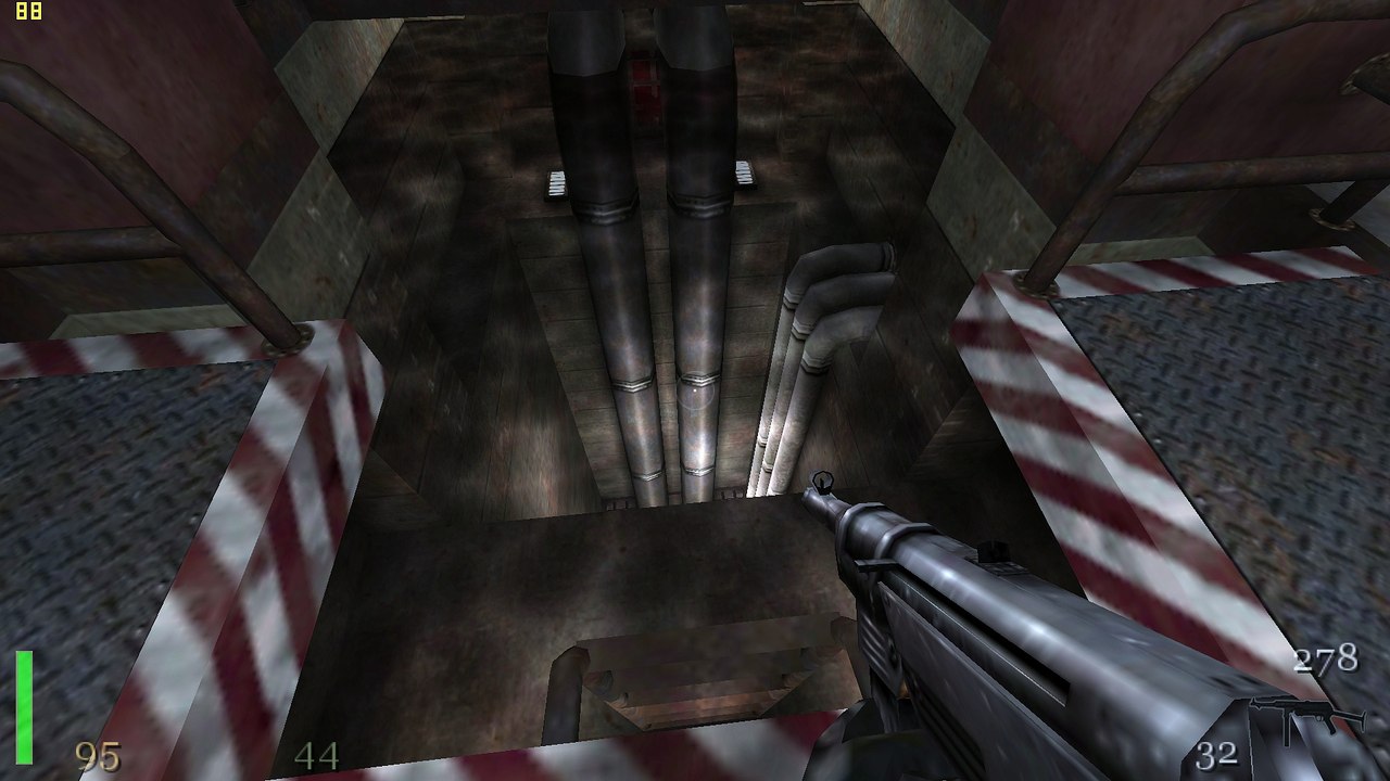 Return to Castle Wolfenstein diving and getting out