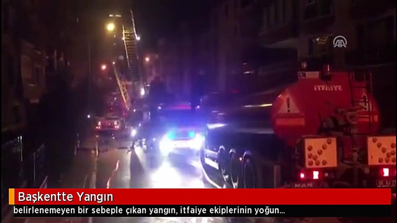 Başkentte Yangın