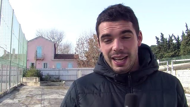 Le milieu de terrain du FC Martigues Aléxis Lafon