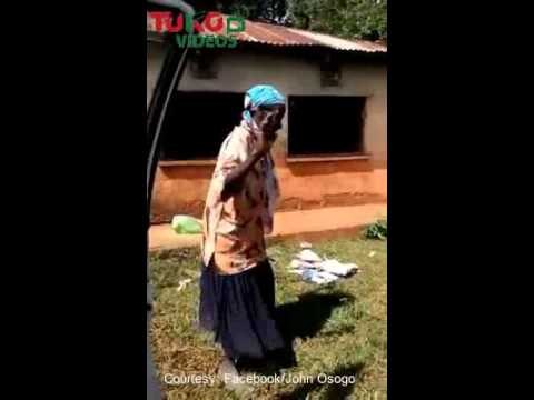 Kenyan Granny Dancing To KCee Ft Wizkid's Pull Over