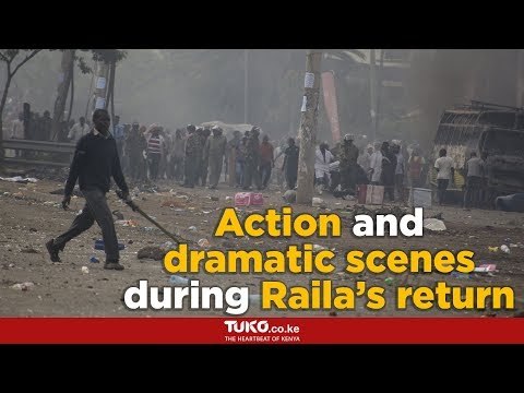 Raila Odinga’s return from USA-London trip trigger drama in Nairobi