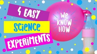 Science is awesome! 4 easy science experiments to do at home