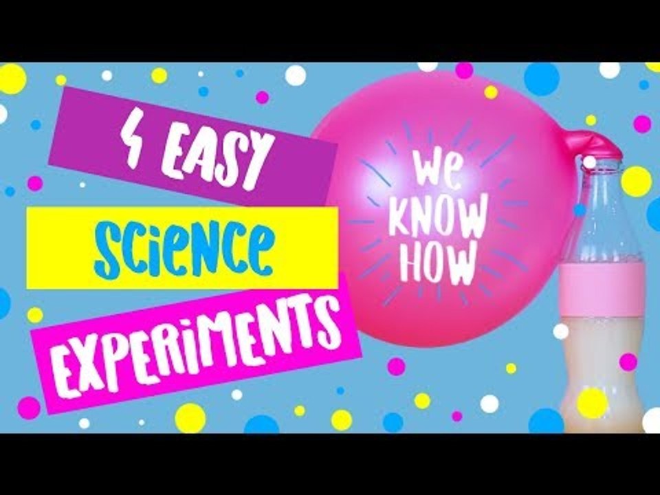 Science is awesome! 4 easy science experiments to do at home