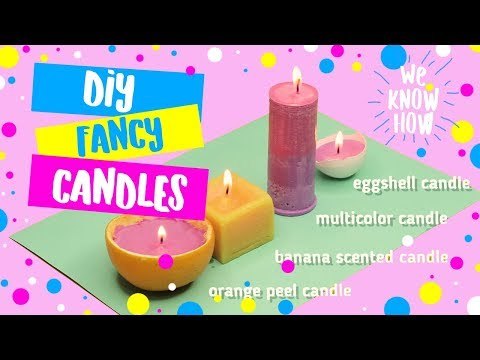 DIY Fancy candles - what to do when you're bored - how to make candles