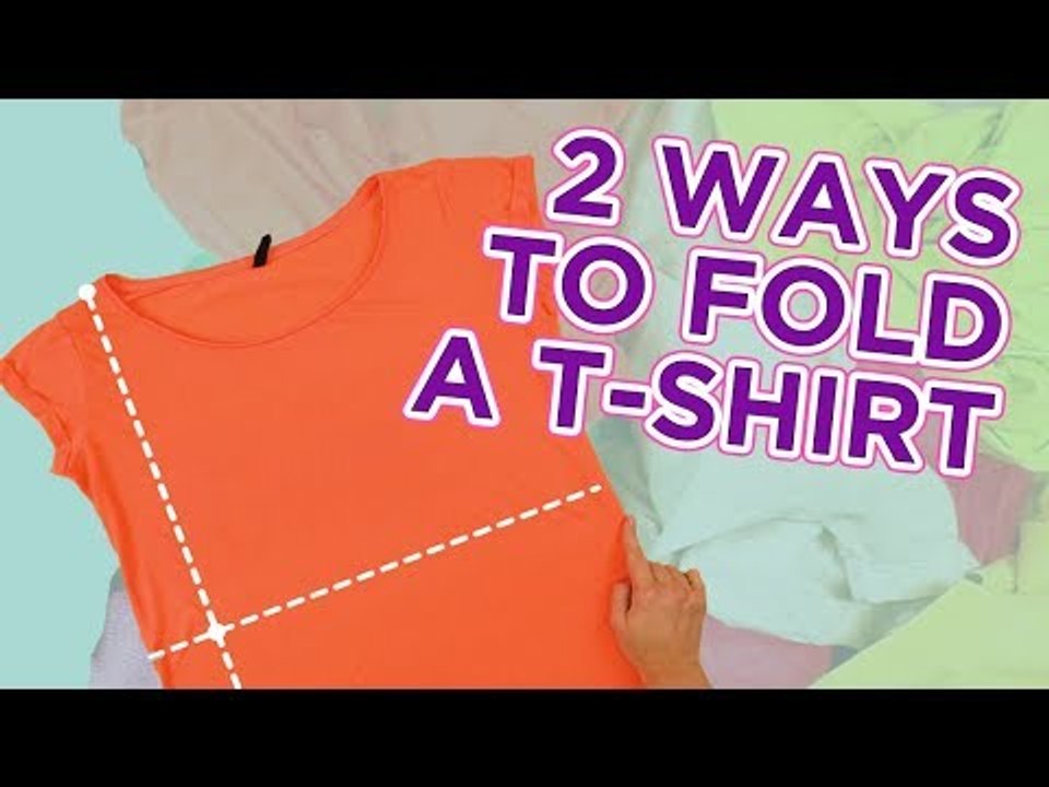 2 ways to fold yout T-shirt + DIY T-shirt folding board