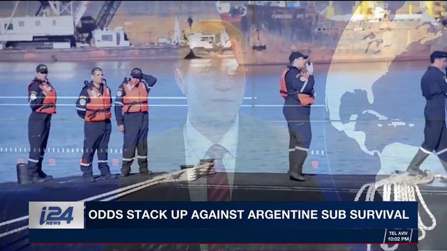 i24NEWS DESK | Odds stack up against Argentine sub survival | Wednesday, November 22nd 2017