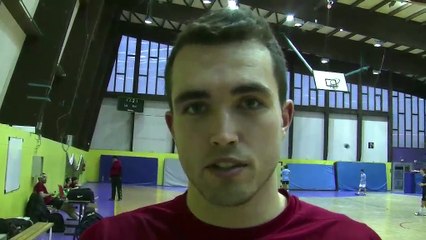 Après 4 mois d'absence Jordan Perroneau est de retour à l'entraînement collectif