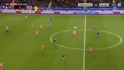 Robert Lewandowski Goal HD - Anderlecht	0-1	Bayern Munich 22.11.2017