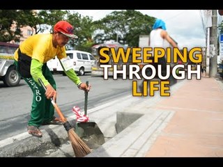 Hardworking Lolo sweeps the streets despite disability