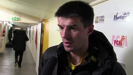 Boris Ponge le défenseur du FC Martigues suspendu samedi au Red Star