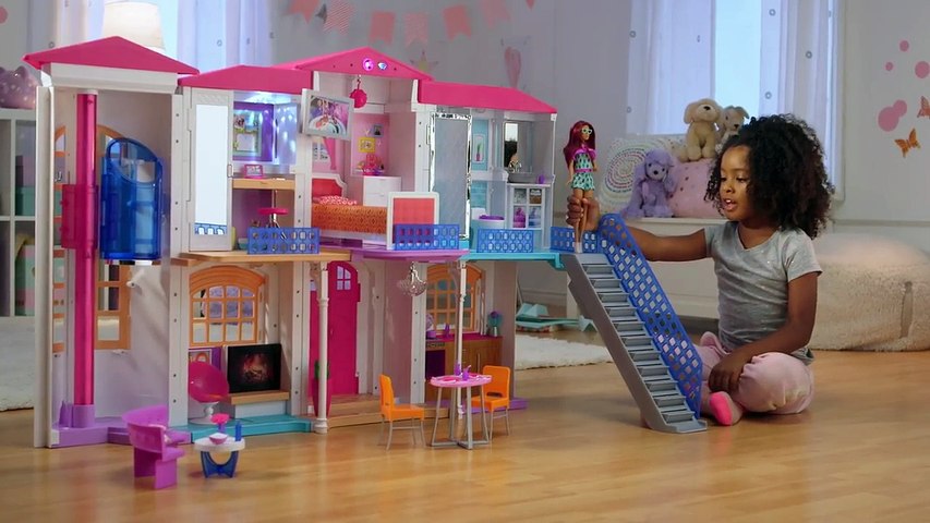 The Interactive Barbie Hello Dreamhouse at Play | Barbie - Dailymotion Video