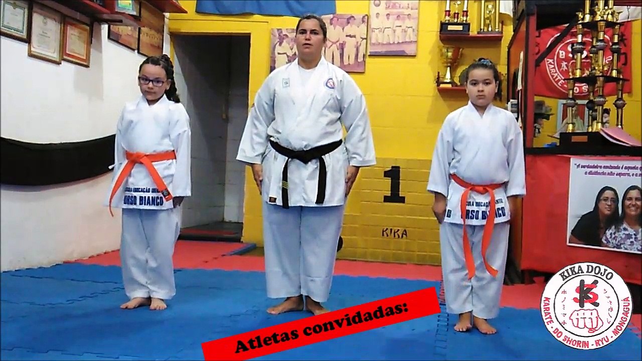 Faixa Laranja - Naihanchi Sandan - Shorin Ryu - Academia Kika Dojo - Mongaguá Karate