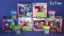 Surprise Easter Eggs - Play Doh Peppa Pig Dora The Explorer Smurfs Smurfette Planes