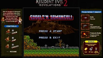 Resident Evil Revelations 2 - Minijuego - Ghouls n Homunculi