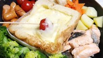 チーズテロ！フライパンで食パンまるごとチーズフォンデュの作り方【kattyanneru】-NMn70oKxvFs