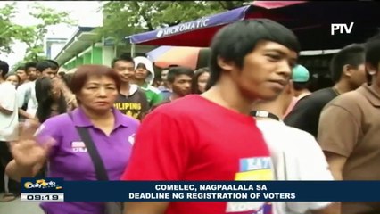 COMELEC, nagpaalala sa deadline ng registration of voters