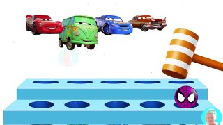 Learn Colors with Lightning McQueen Cars for Kids w Nursery Rhymes Songs Finger Family