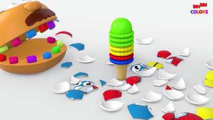 Learn Colors with Ice Cream Doctor Drill n Fill for Children - Ice Cream for Kids - BinBin Colors