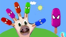 Learn Colors with Ice Cream 3D for Children Toddlers - Spiderman Ice Cream Finger Family Colors Lear