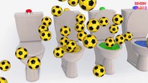 Learn Colors with Toilet Poop for Kids w- -Learn Colors with Soccer Balls for Children-BinBin COLORS