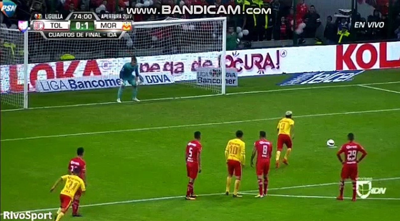 Raul Ruidíaz Goal ~ Deportivo Toluca vs Monarcas Morelia 0-1