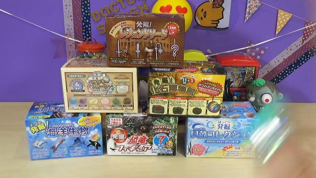 DIG IT Bars! Will I Find GEMS, Fossils, Pearls, Dinosaurs? Whats Inside? Doctor Squish