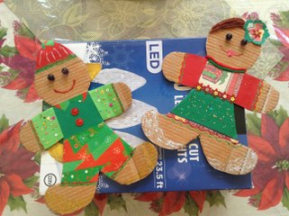 Cardboard Gingerbread People  |  Christmas Art & Craft Idea For Kids
