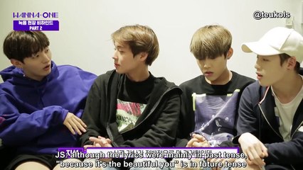 [ENG SUB] Wanna One 'Nothing Without You' Recording Behind The Scene Part 2