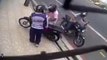 Motosiklet gasbı sivil polise takıldı