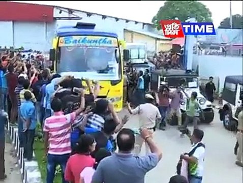 India Australia team reached in Guwahati _ India vs Australia T20-k48E3Na_0GY