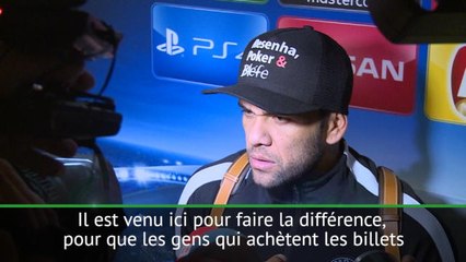 Groupe B - Dani Alves "pas surpris" par Neymar