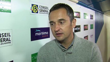 L'entraîneur du FC Martigues Jean-Luc Vannuchi