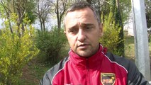 L'entraîneur du FC Martigues Jean-Luc Vannuchi