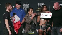 UFC 217: Joanna Jedrzejczyk vs. Rose Namajunas Staredown - MMA Fighting