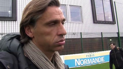 L'entraîneur de Quevilly Régis Brouard