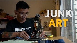 Incredibly talented Pinoy makes beautiful arts out of scraps