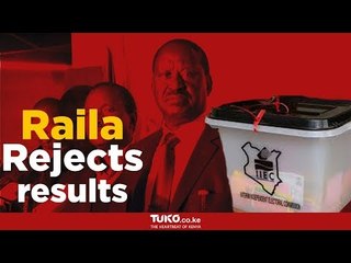 Raila rejects results
