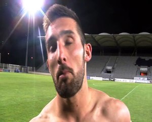 L'émotion de Julian Palmieri à l'issue de la rencontre FCIOP-SCB