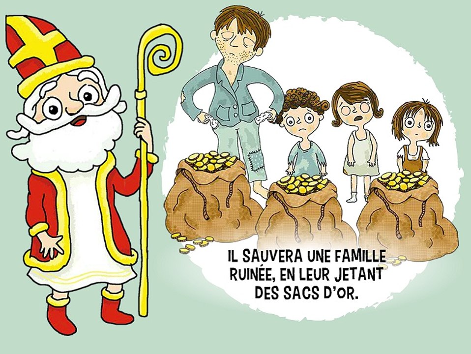 La légende de Saint-Nicolas expliquée aux écoliers