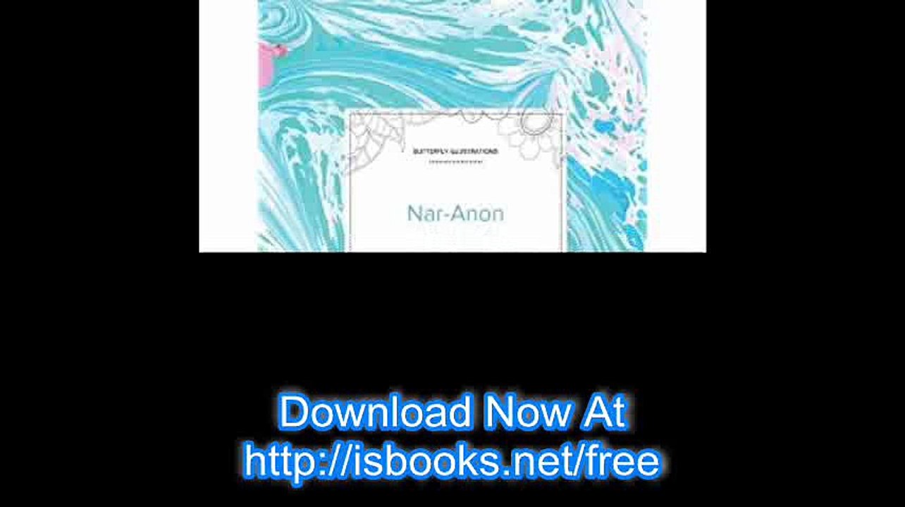 Adult Coloring Journal Nar-Anon (Butterfly Illustrations, Turquoise Marble)