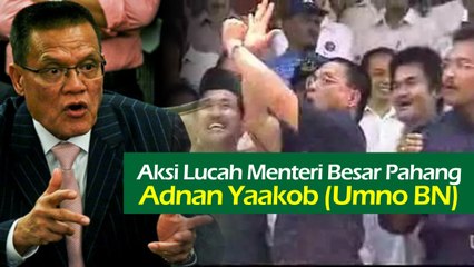 Aksi Lucah Menteri Besar Pahang Adnan Yaakob yang cukup Memalukan orang Pahang!