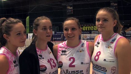 Adeline, Pauline, Diane et Alexia: 4 juniors débutantes en Ligue A