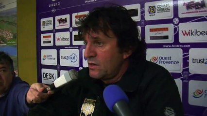 L'entraîneur du FC Istres fier de ses joueurs mais en colére contre le public