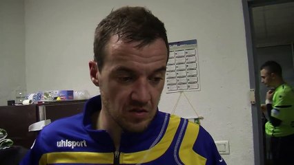 La réaction du défenseur de Marignane Julien Gibert après le nul face à Valence