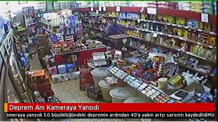 Deprem Anı Kameraya Yansıdı