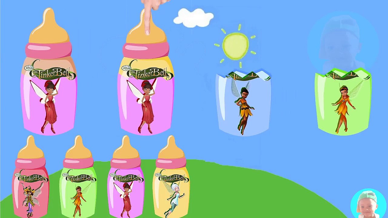 Color Tinker Bell Fairy Princess Wrong Heads inker Bell Toddlers Learn Colors for Kids - YouTube