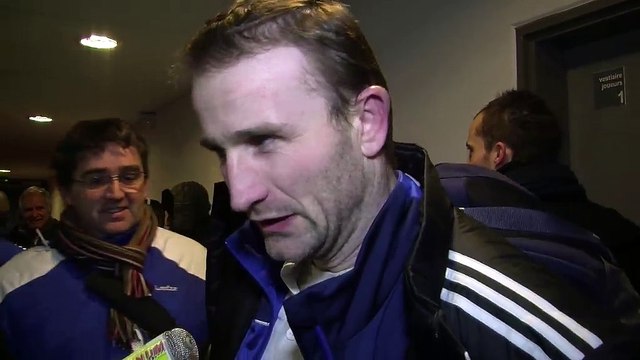 La réaction du défenseur Vosgien Loick Demangeon